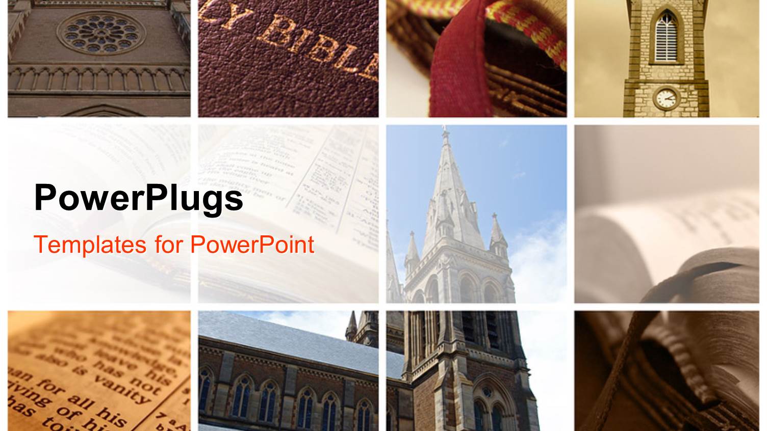 Collage of Religious Buildings and Holy Books