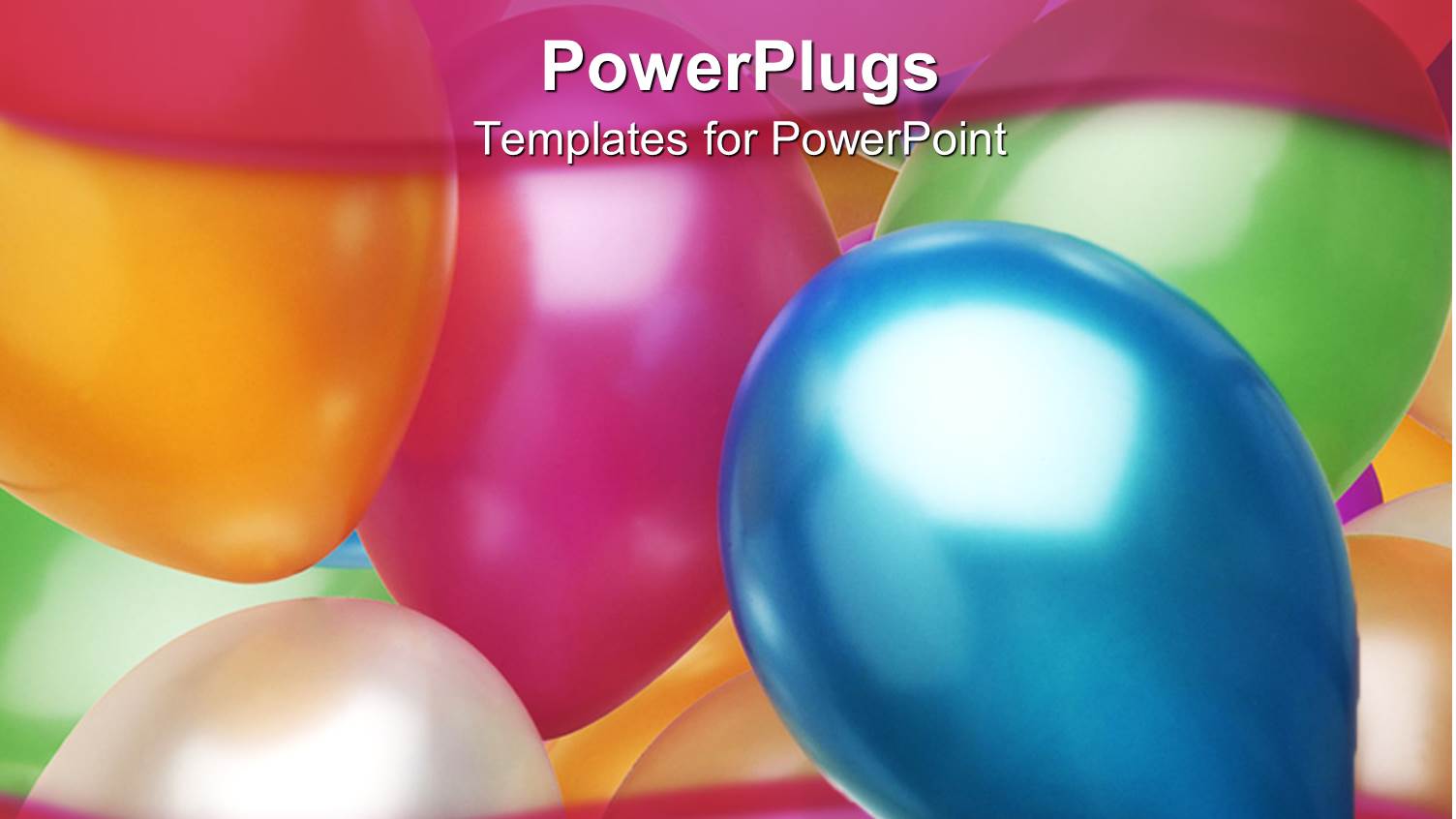 a Collection of Balloons in Different Colors with Place for Text on the Top