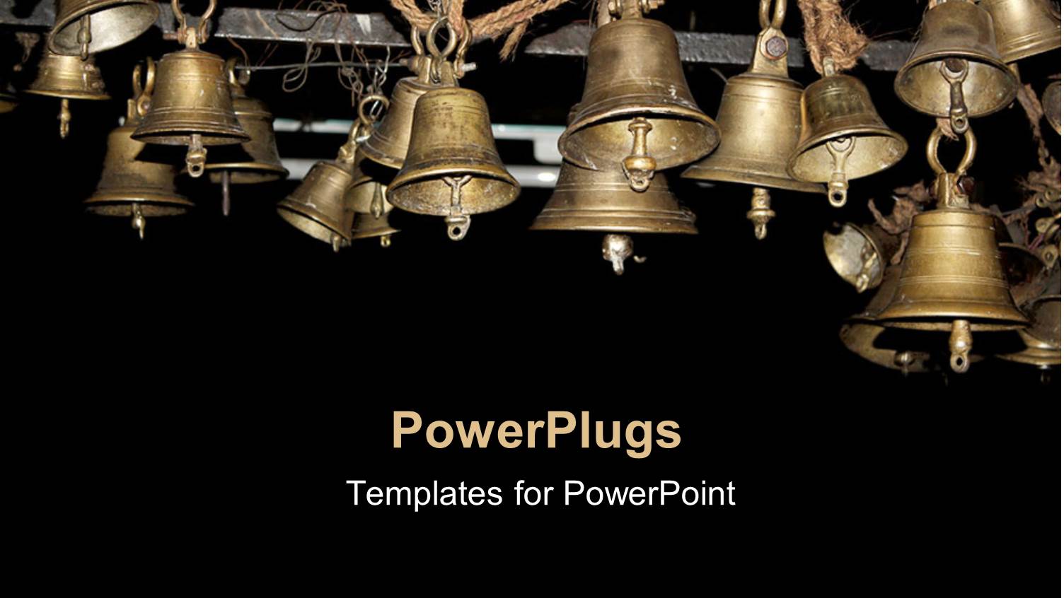 a Collection of Beautiful Bells Hung Together for Celebration