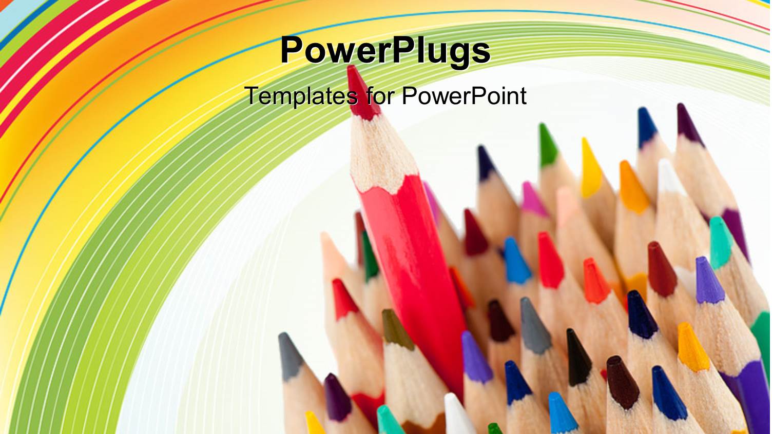 a Collection of Color Pencils with Multicolored Background