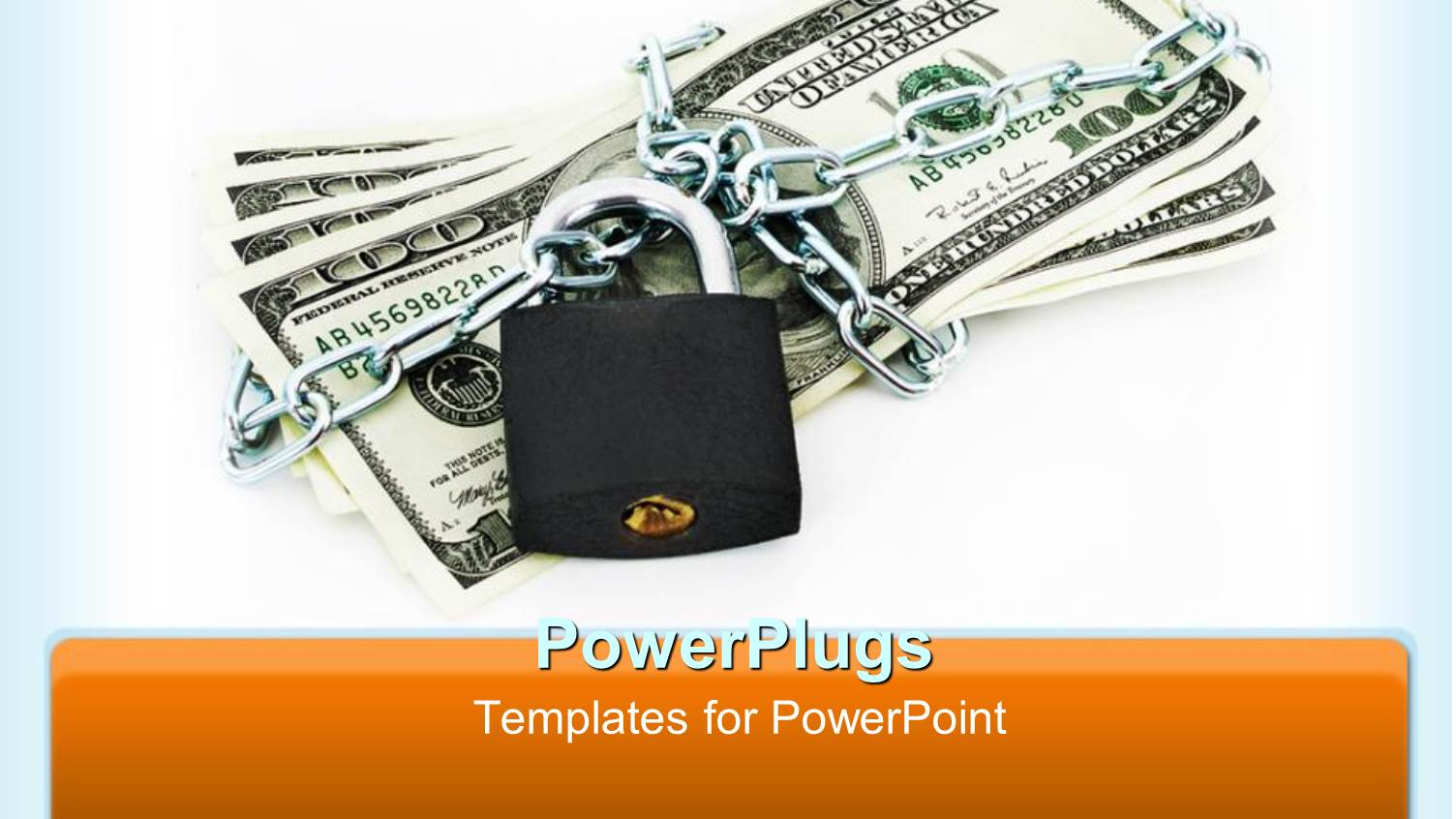 a Collection of Dollars with a Chain and a Lock