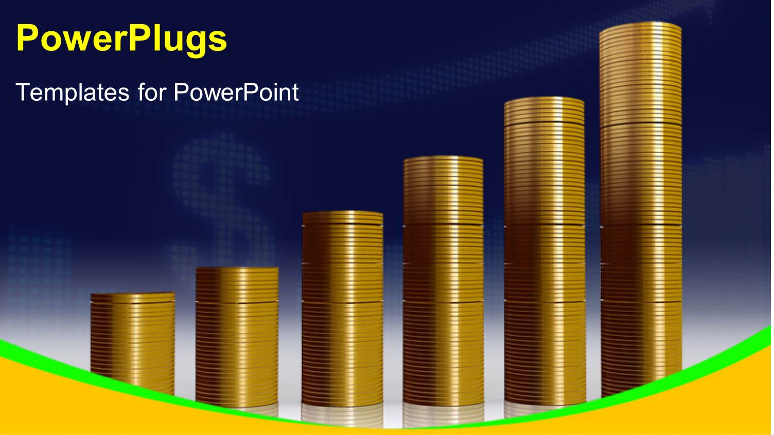 a Collection of Gold Coins with a Dollar Sign in the Background