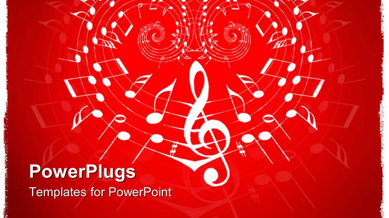 a Collection of Music Signs with Red Background