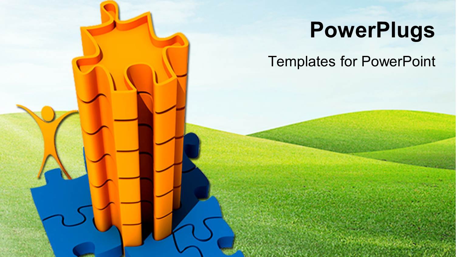 a Collection of Puzzle Pieces with Greenery in the Background