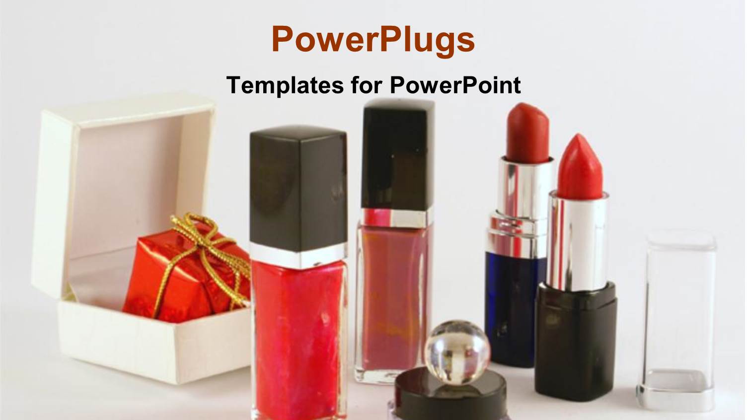 a Collection of the Variety of Makeup Together with Place for Text