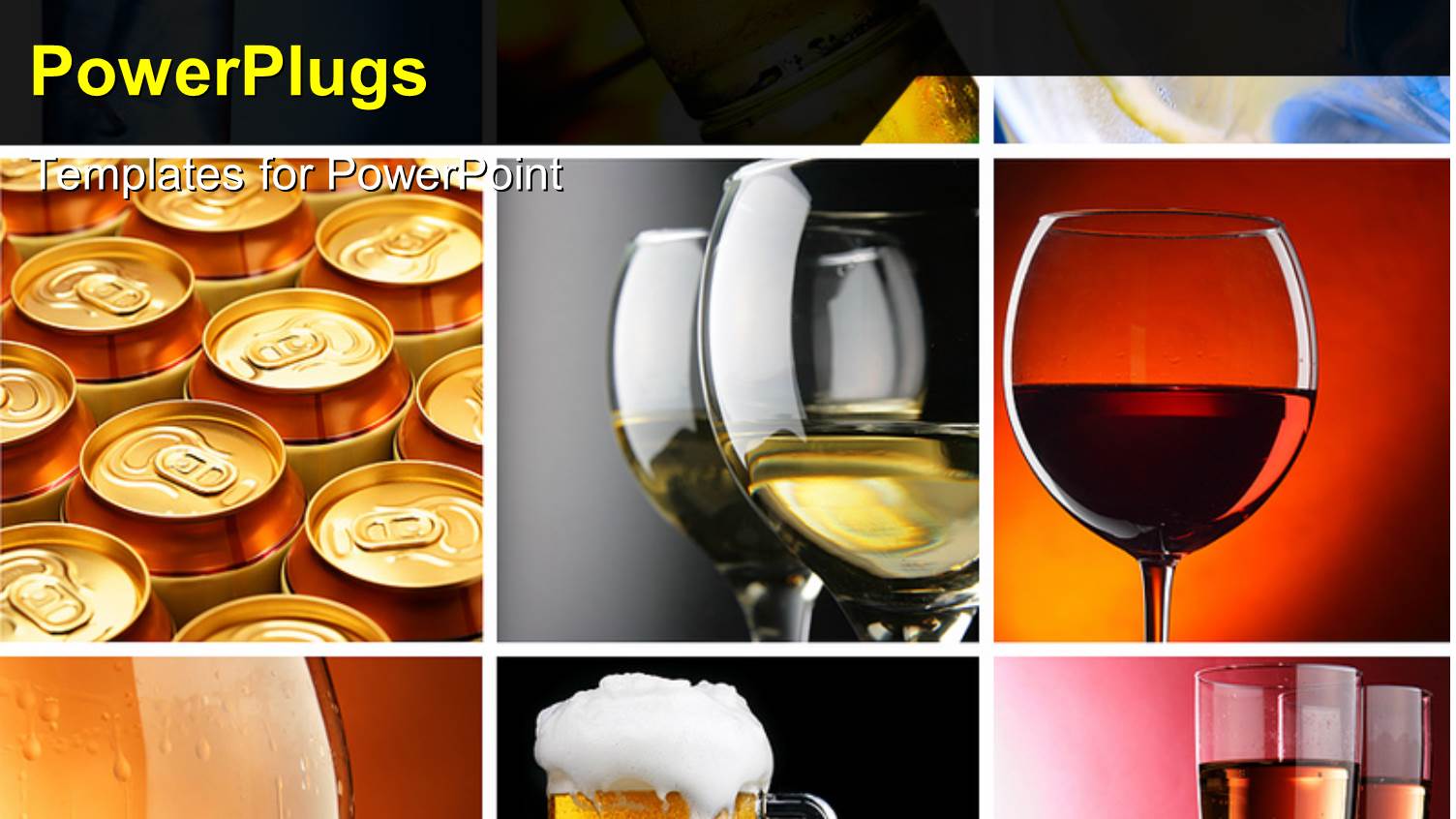 a Collection of Wine Glasses with Various Backgrounds