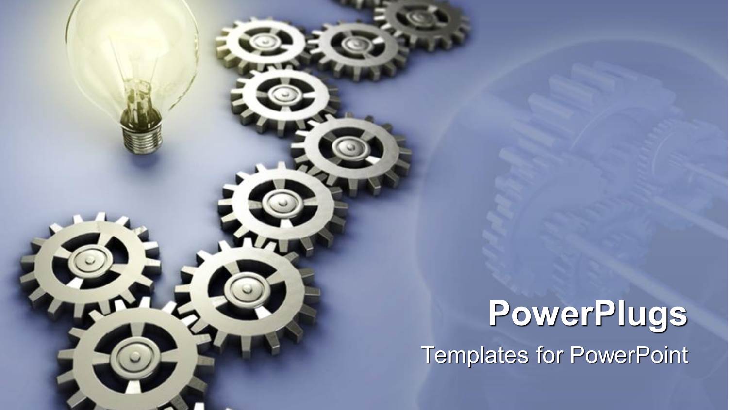 a Collection of the Working Parts of a Machine Along with a Bulb