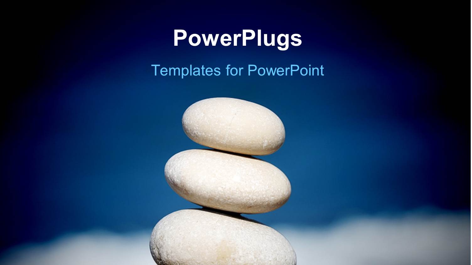 a Collection of Zen Stones with Sky in the Background