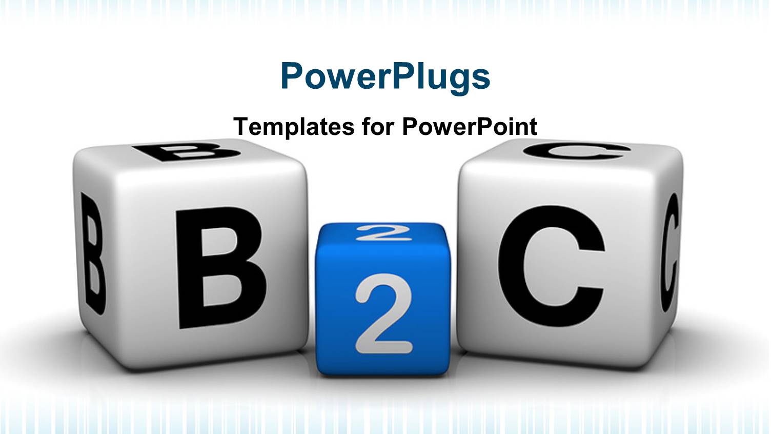 Colored B2C Cubes Depicting Business to Customer Relationship