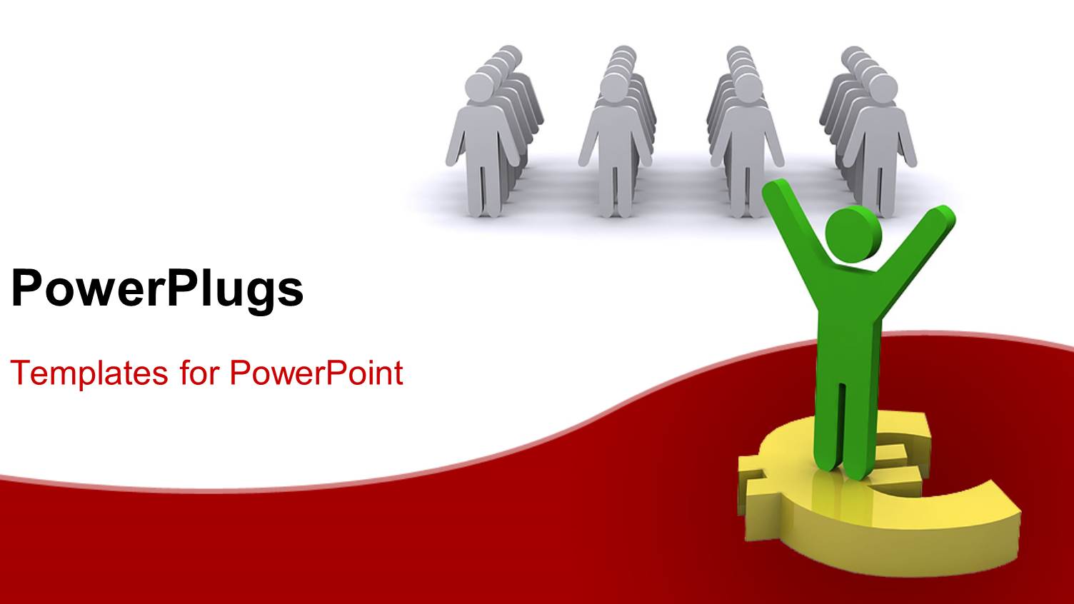 a Green Colored Character Standing on a Currency Symbol