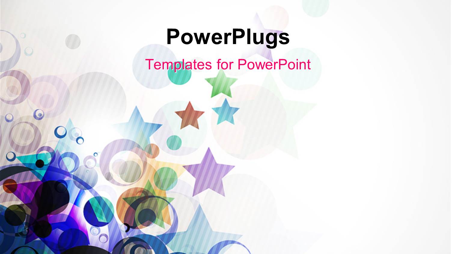 Colorful Circles and Stars with Grey Color