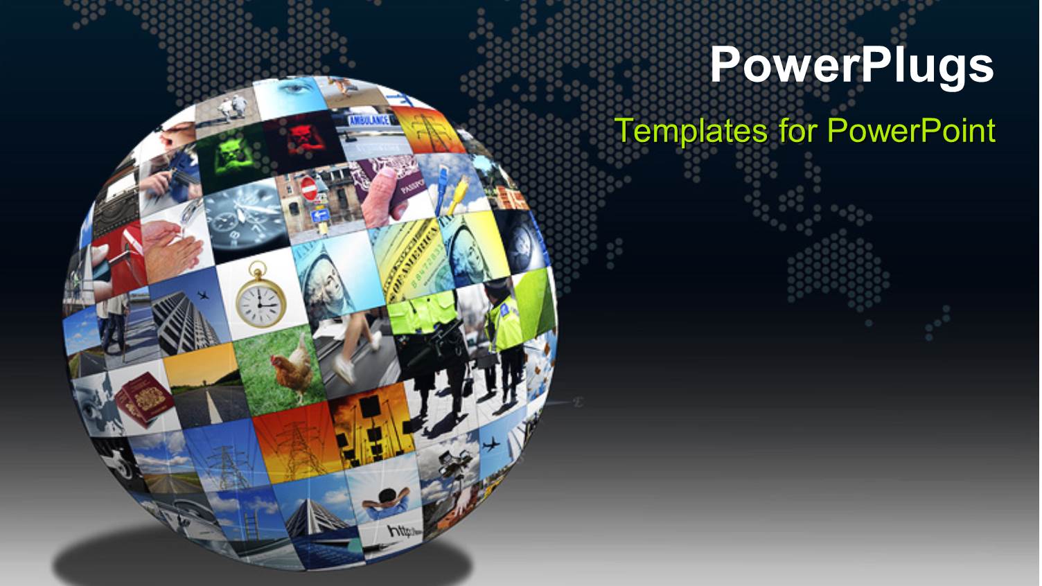 a Colorful Globe with a Map in the Background