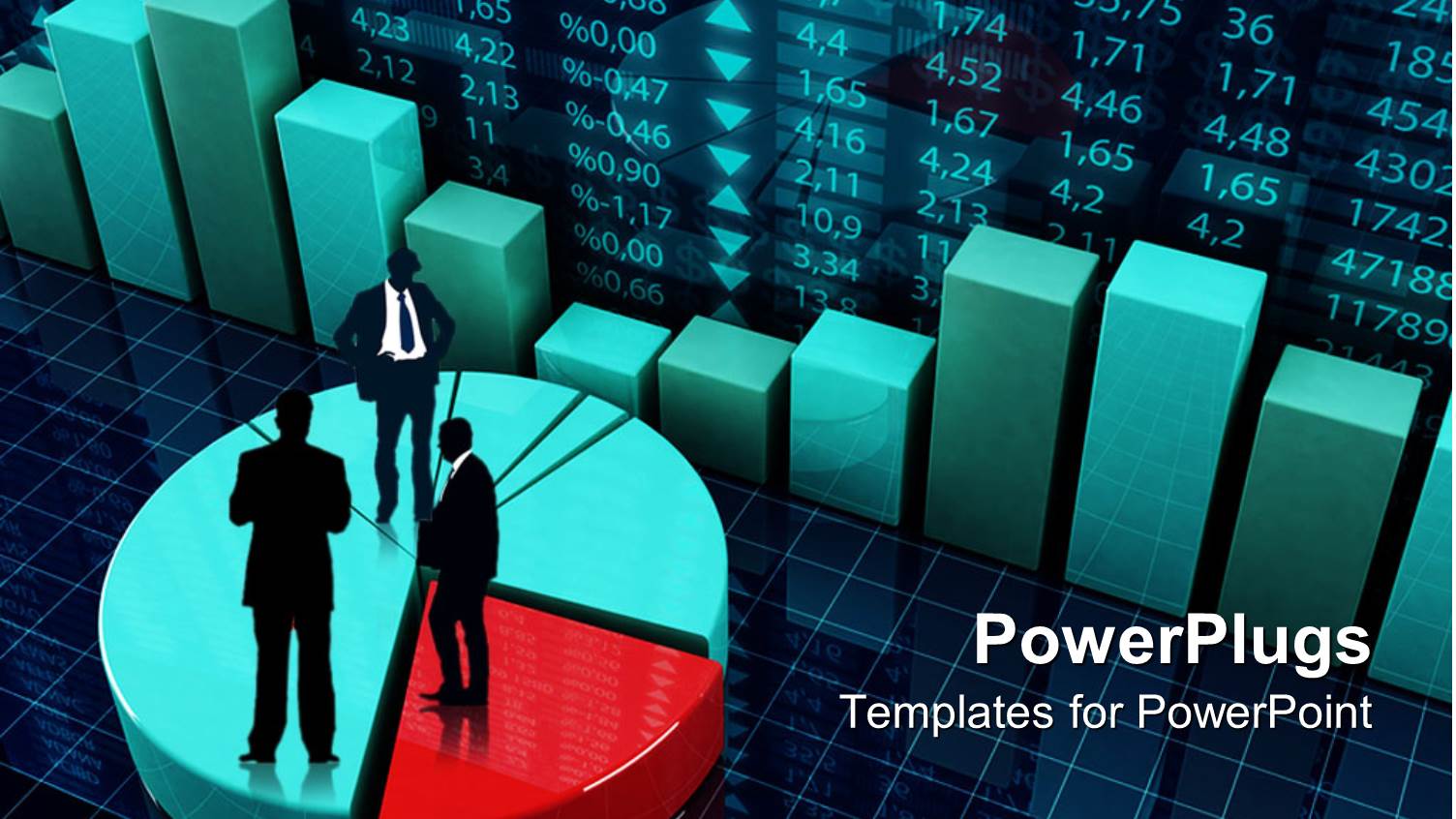 a Colorful Pie Chart with Professionals on Top of it