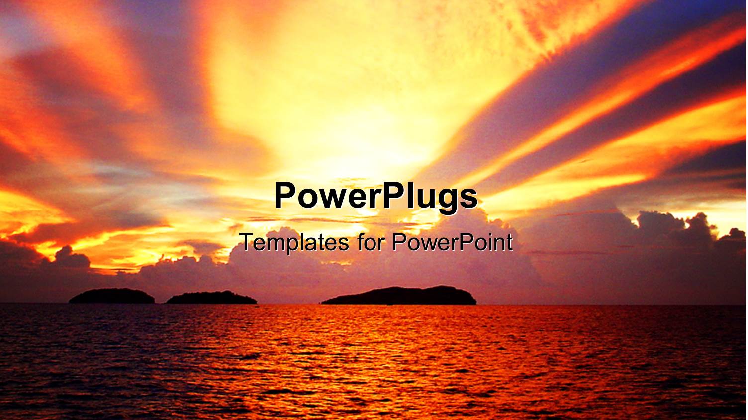 Colorful Sky with Clouds and Sunset Over Water Surface