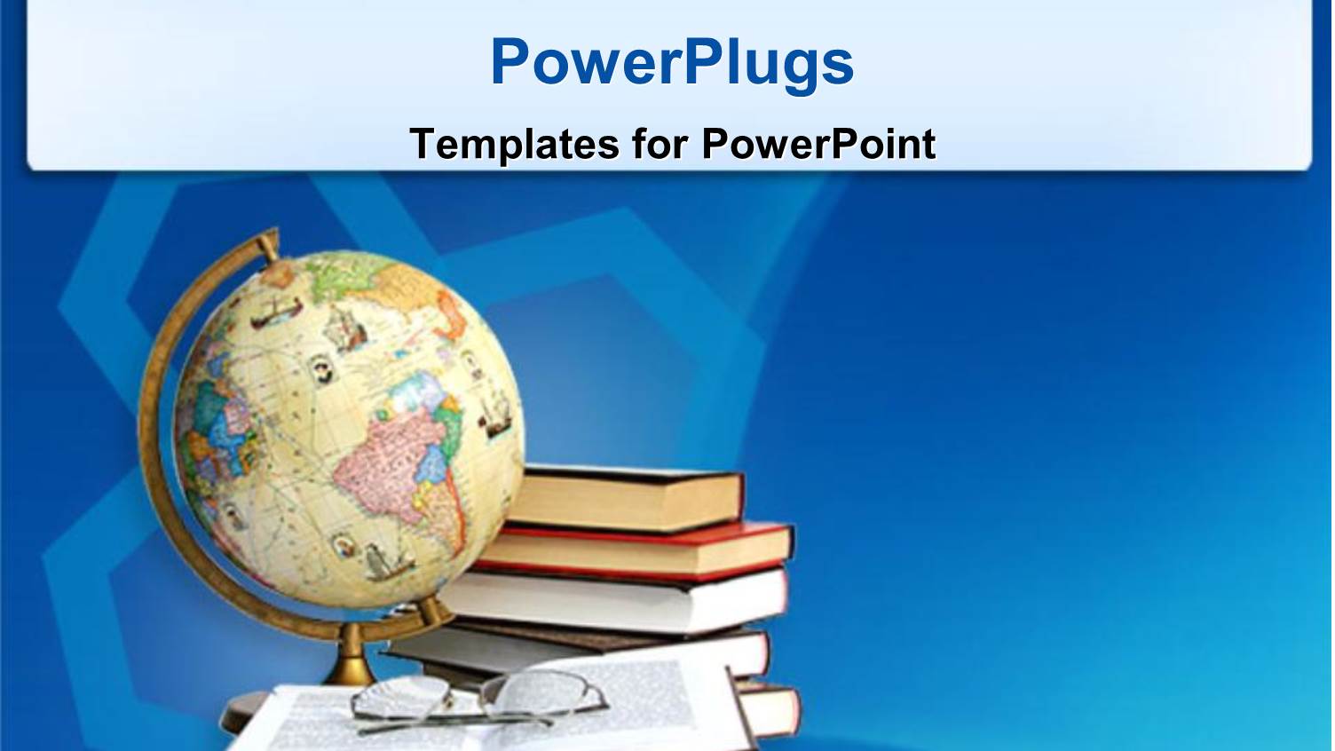 Colorful Standing Earth Globe Beside some Text Books and Glasses