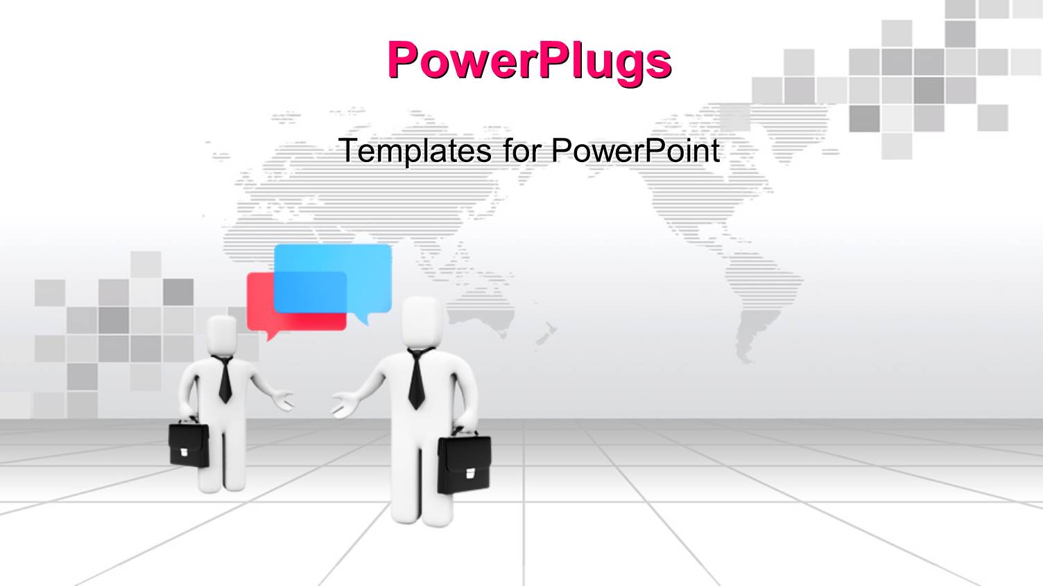 Two Professionals with Map in the Background