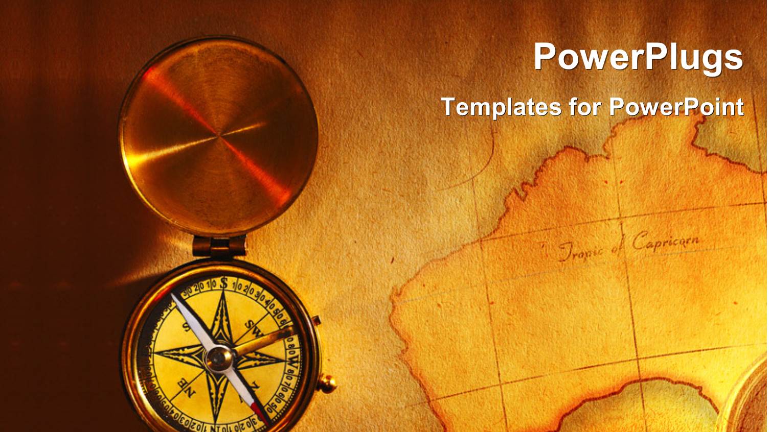 a Compass with a Map in the Background