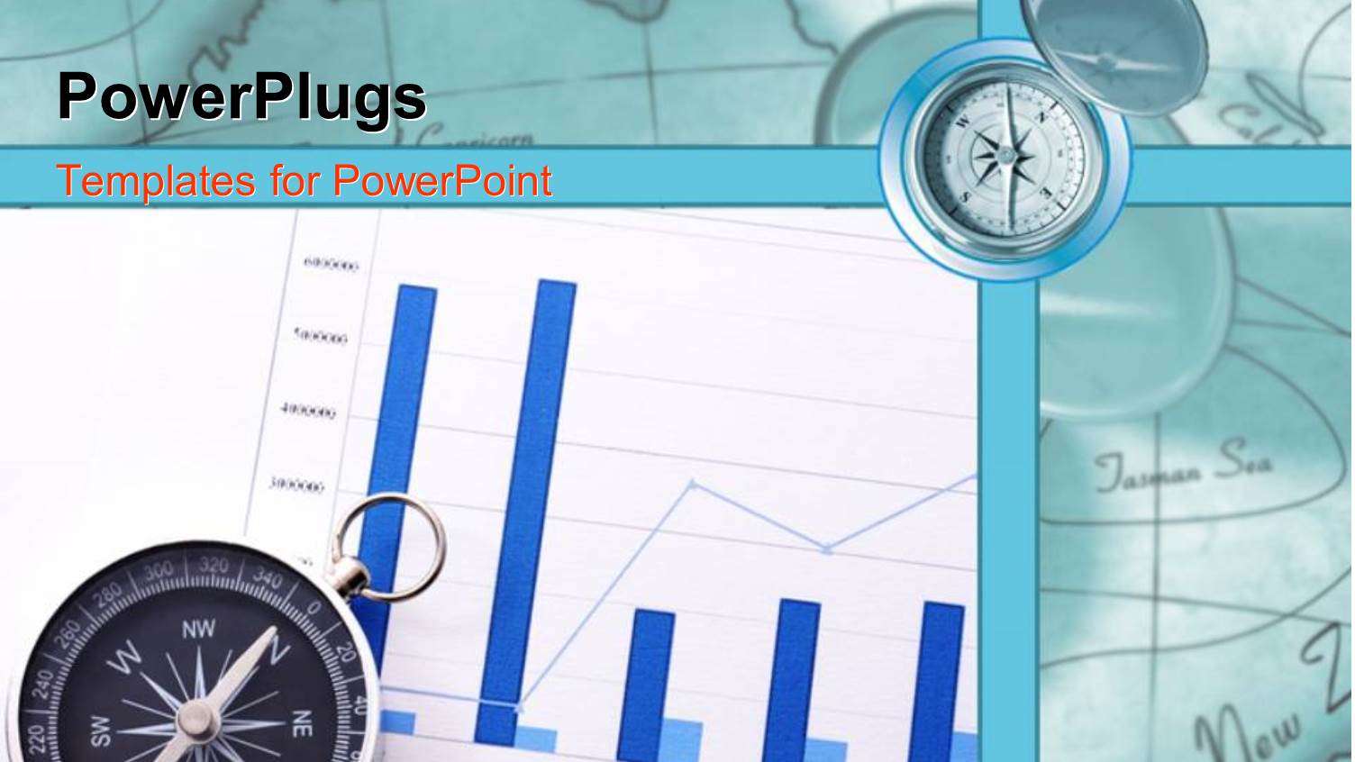 Compass Over World Map and 2D Histograms