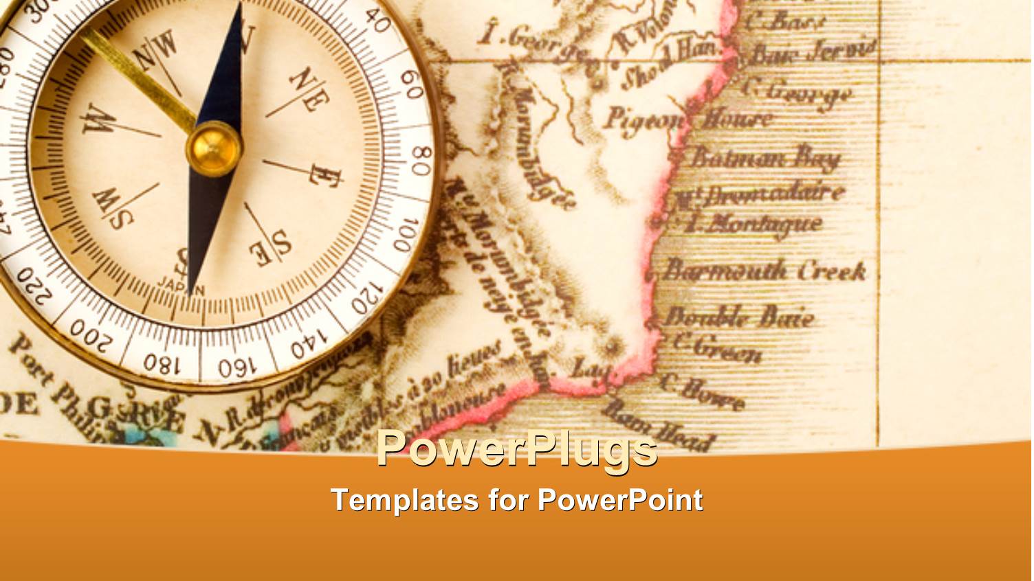 Compass to Show the Right Path and Map