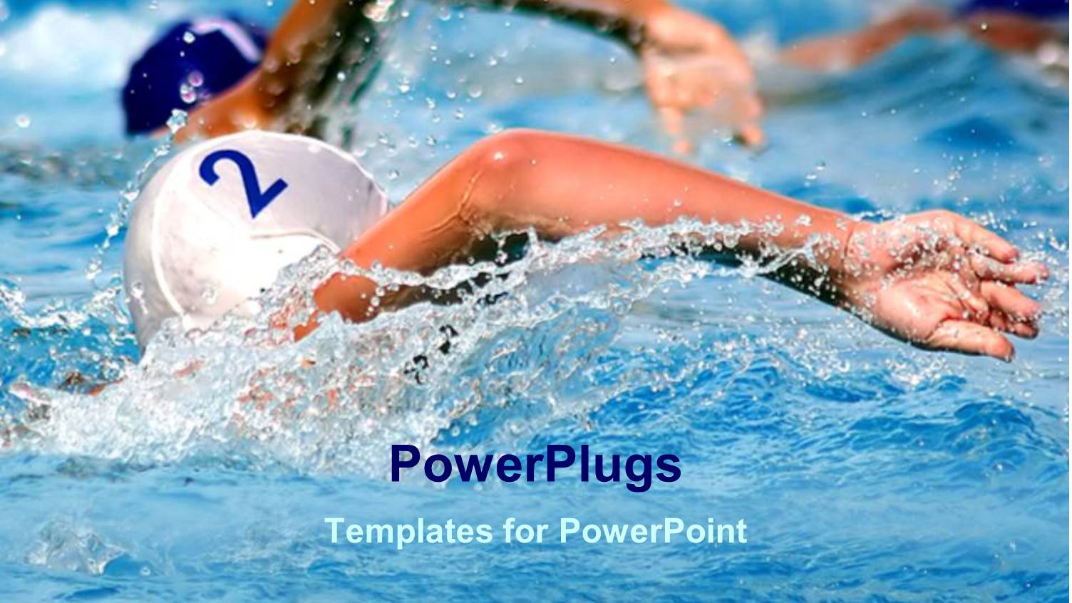 Competition Metaphor with Swimmers in Pool, Swimming, Race