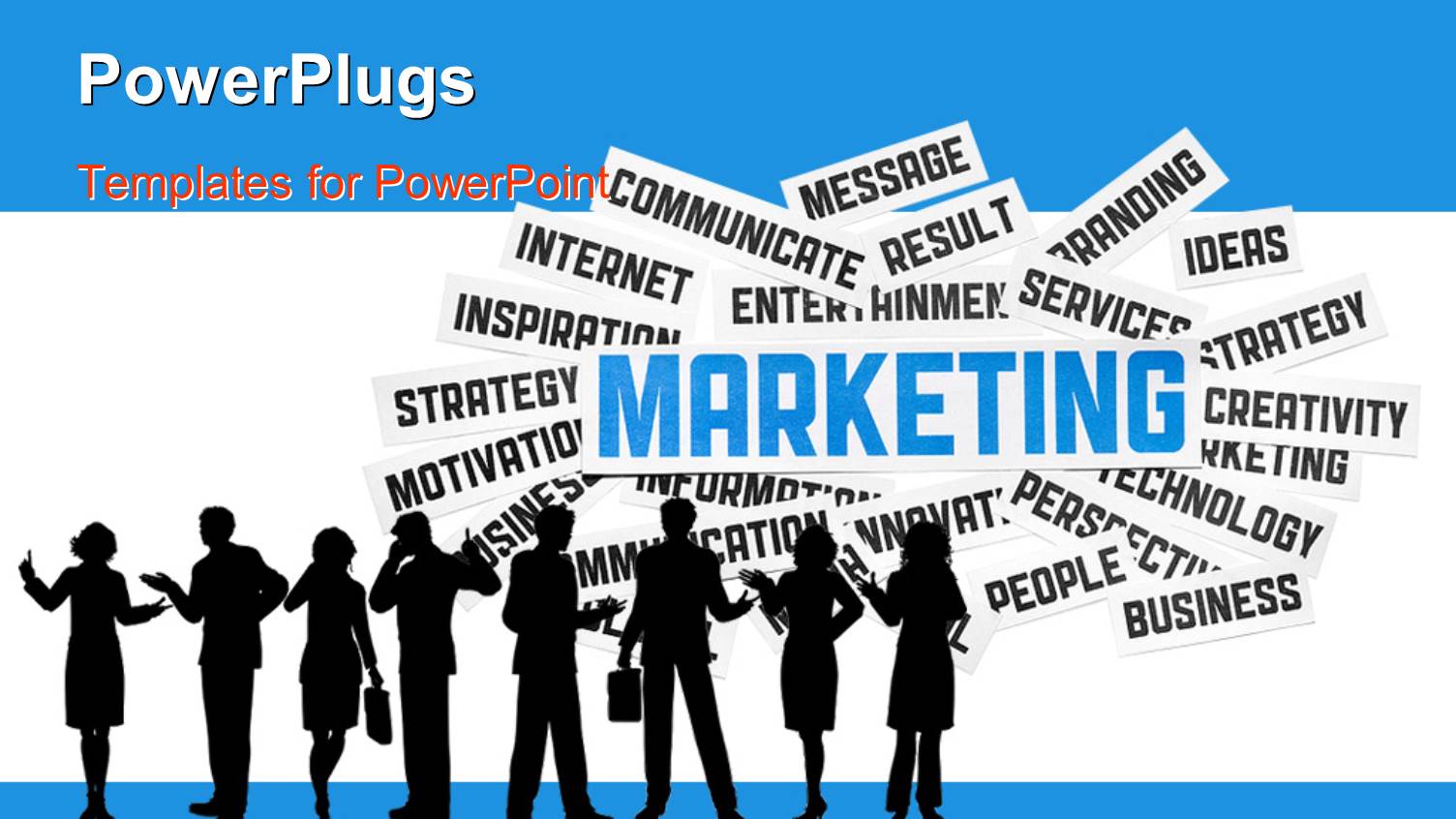 a Silhouette of Men and Women with some Text Behind them