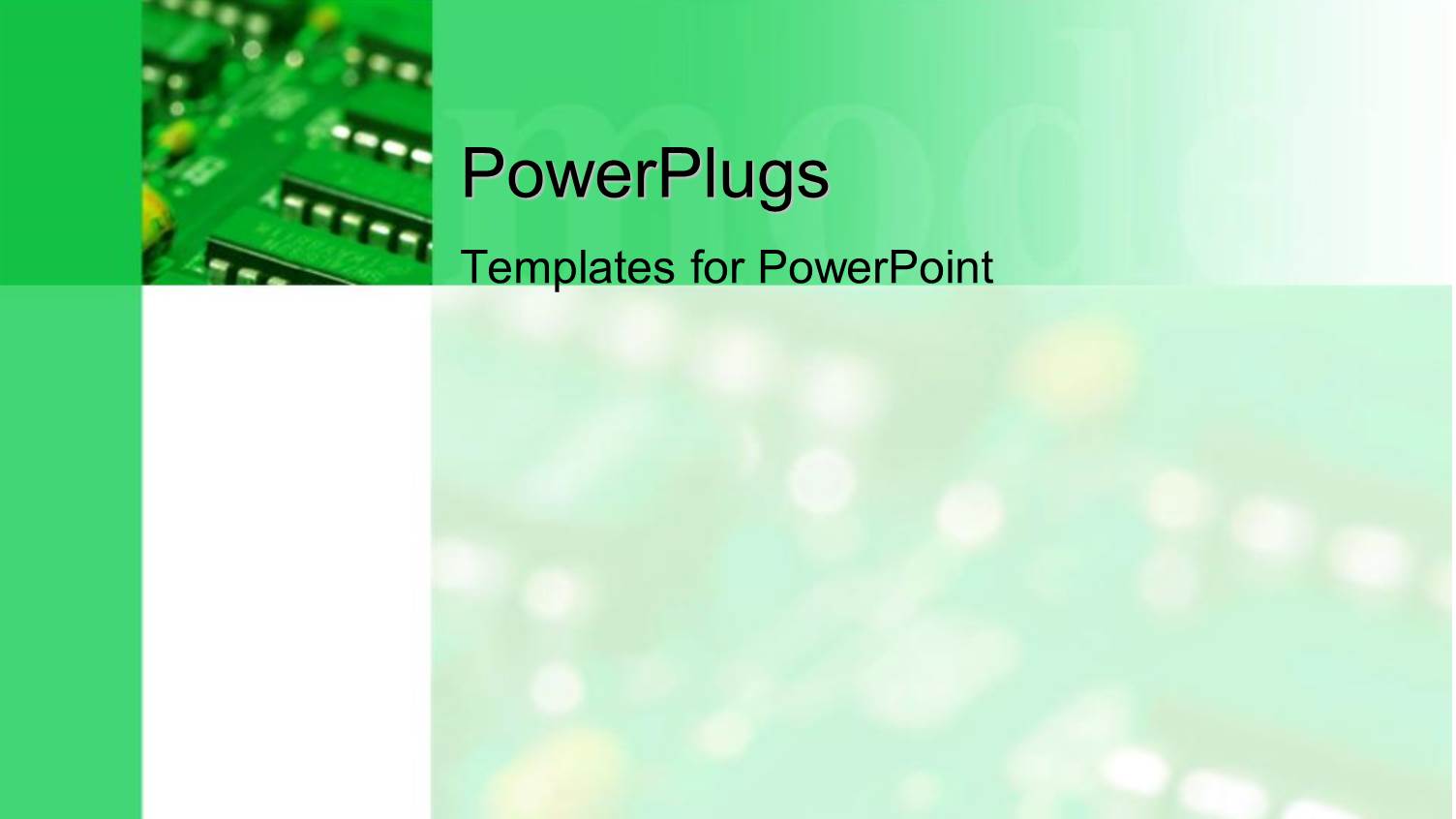 a Computer Chip with its Shadow in the Background