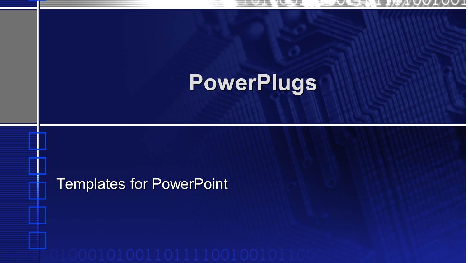 Computer Microchip on Blue and Gray