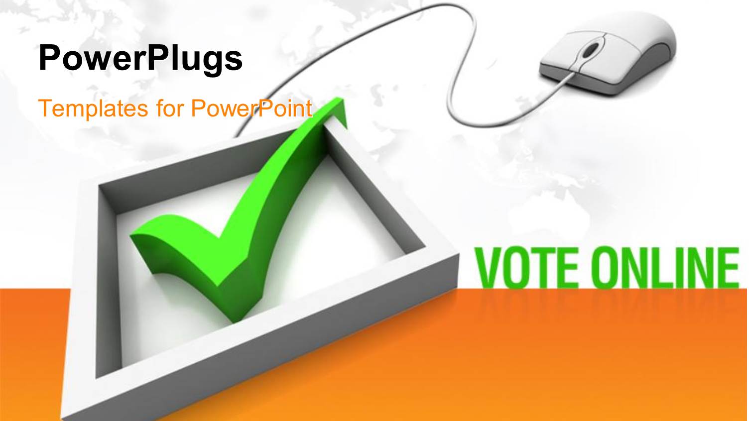 Computer Mouse Connected to Marked Check box for Electronic Voting 