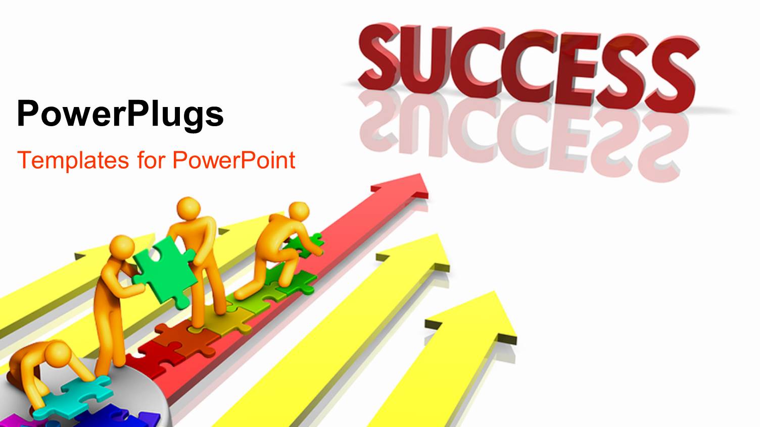 Depiction of Team Working Together Towards Success Over White Surface