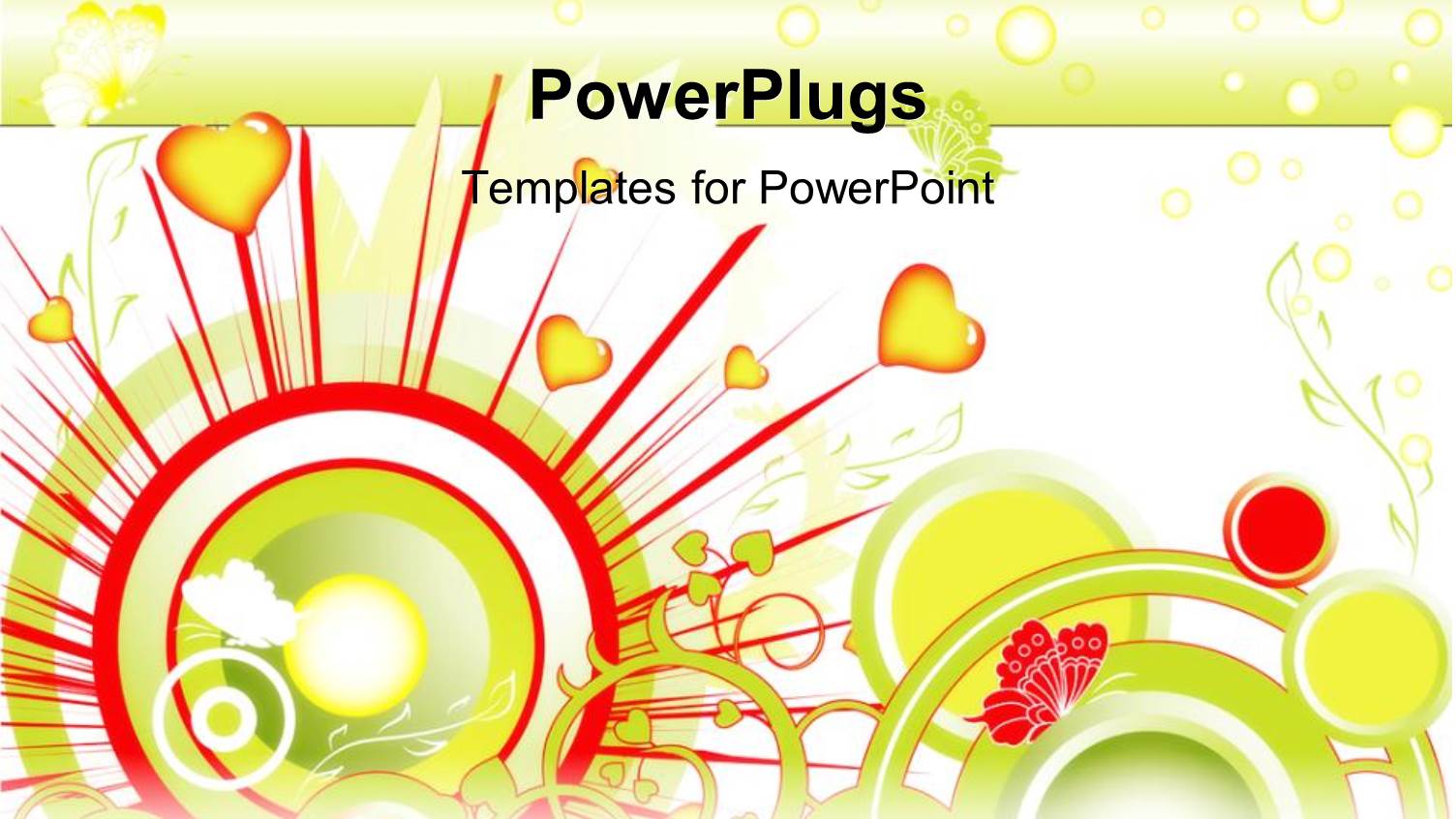 Concept of a Lovely Valentine Background with Love, Plants and Butterfly