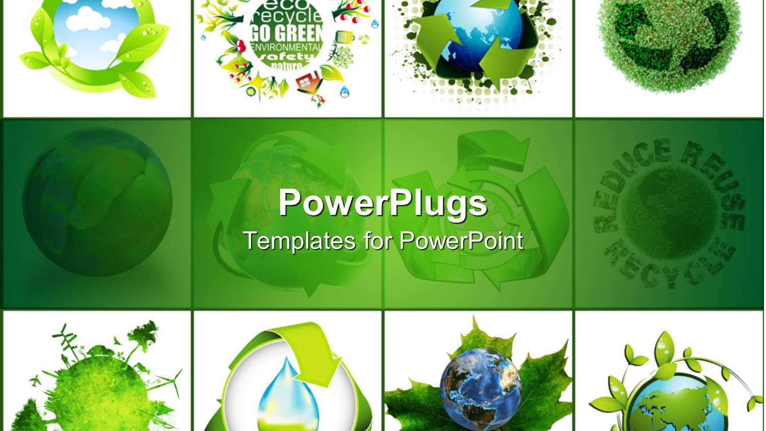 Concept of Recycling the World on White Background