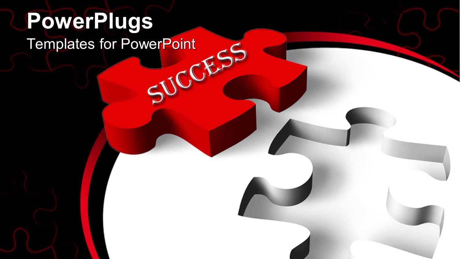 the Concept of Success Shown with the Help of a Jigsaw Puzzle