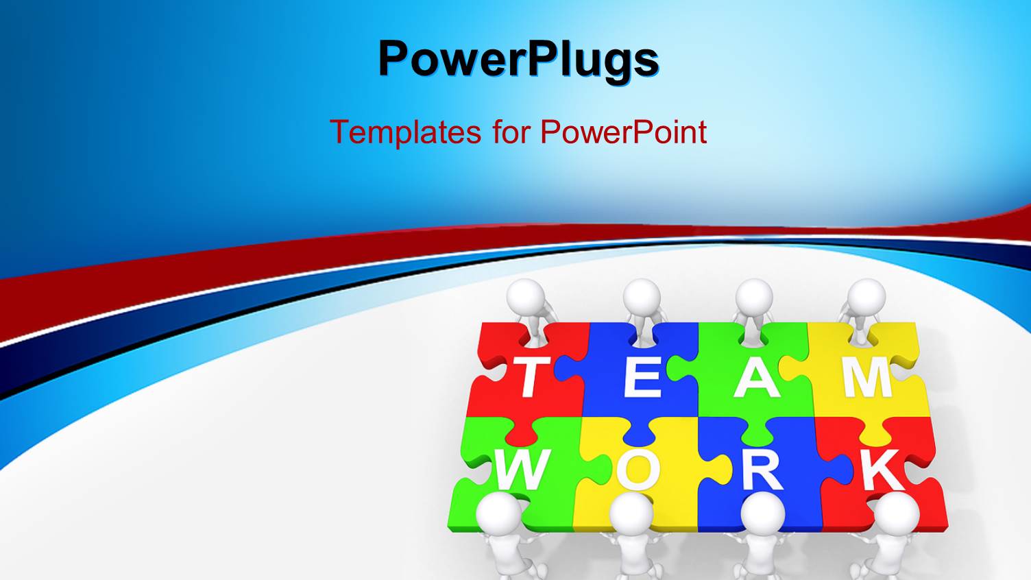 Multi Colored Puzzles with a Text that Spell Out the Words 