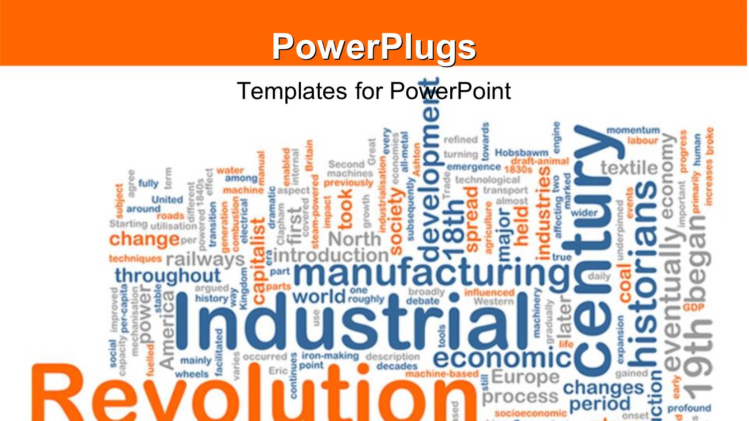Conceptual Background with Terms Relating to Industrial Revolution 