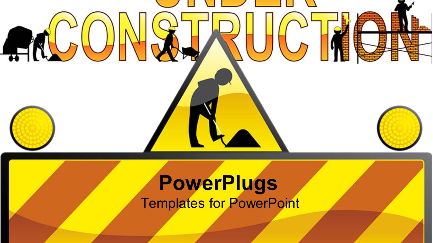 a Construction Related Theme with White Background