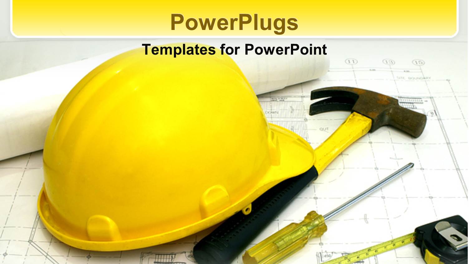 a Construction Worker's Hat Along with a Hammer