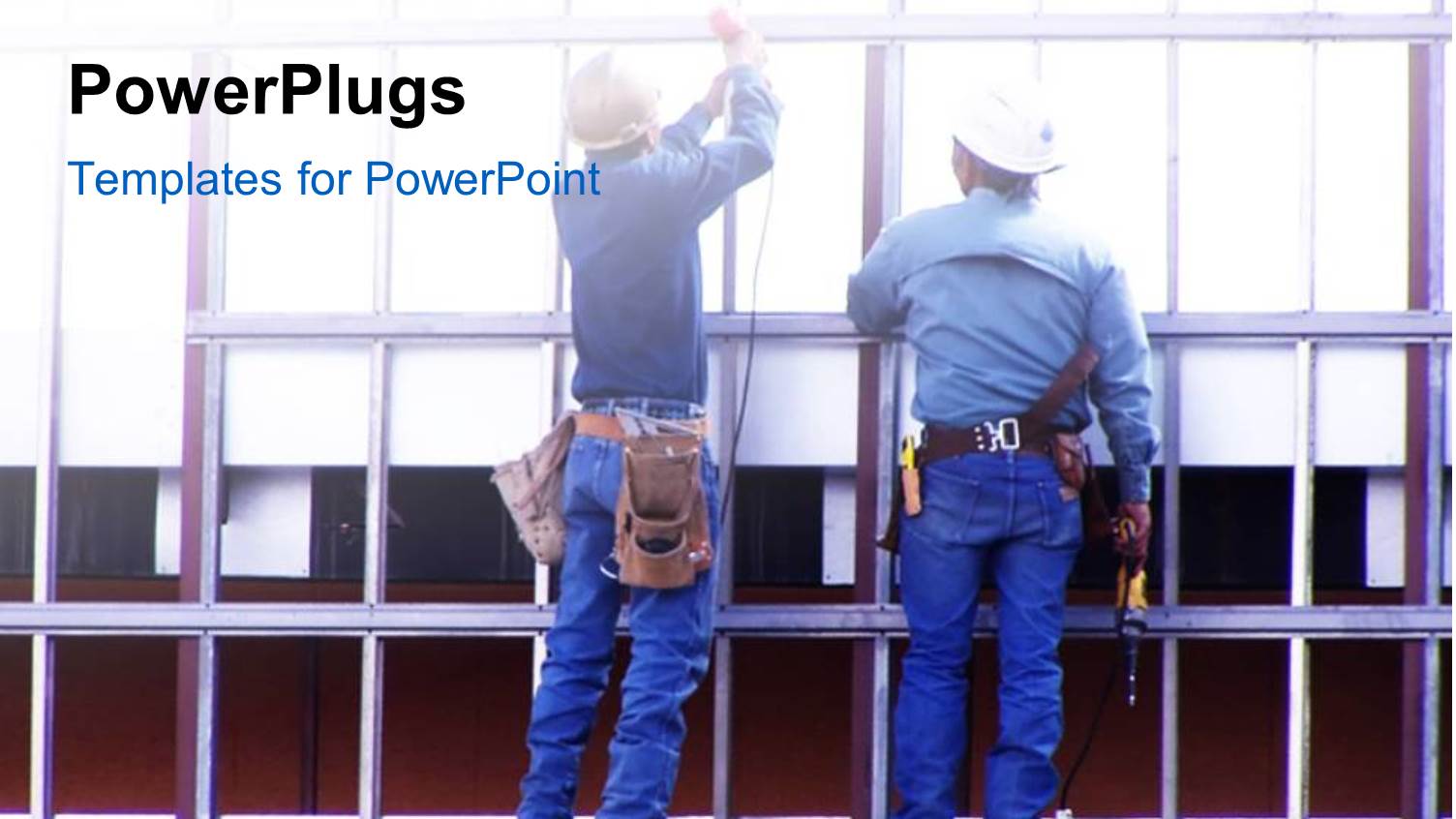 Construction Workers at Work During a Renovation Exercise 