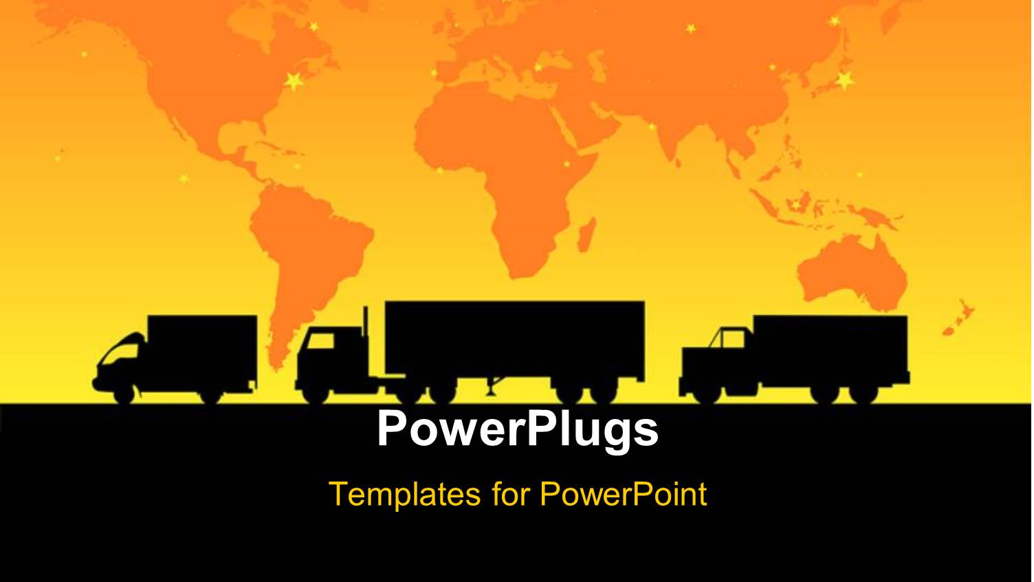 a Convoy of Vehicles on the Road with Map in the Background