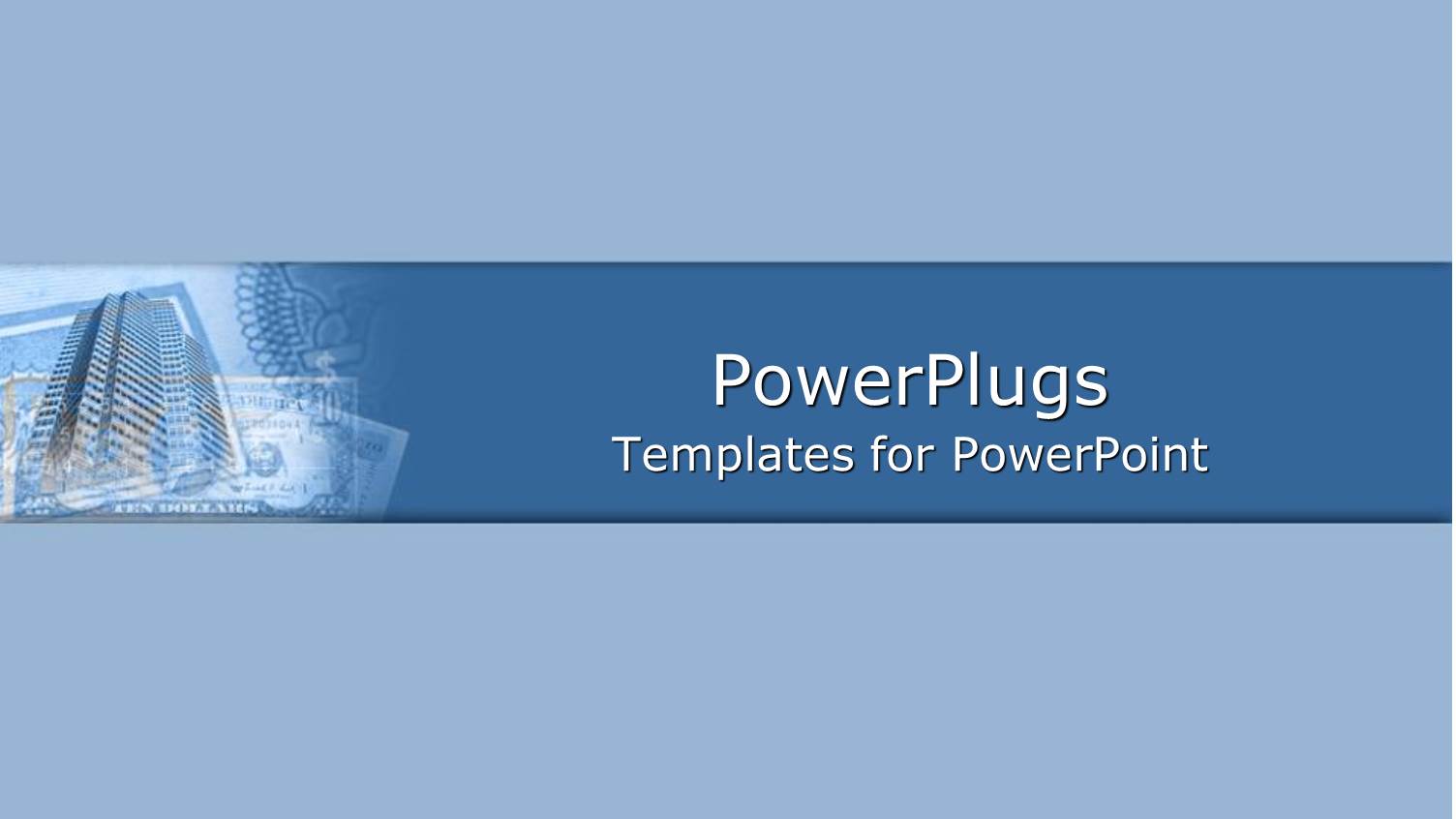 Corporate Office Buildings on Sky Blue Background