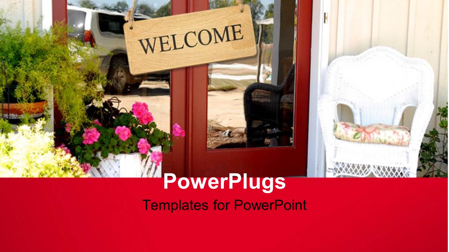 a Cottage Home with the Entry and a Welcome Note