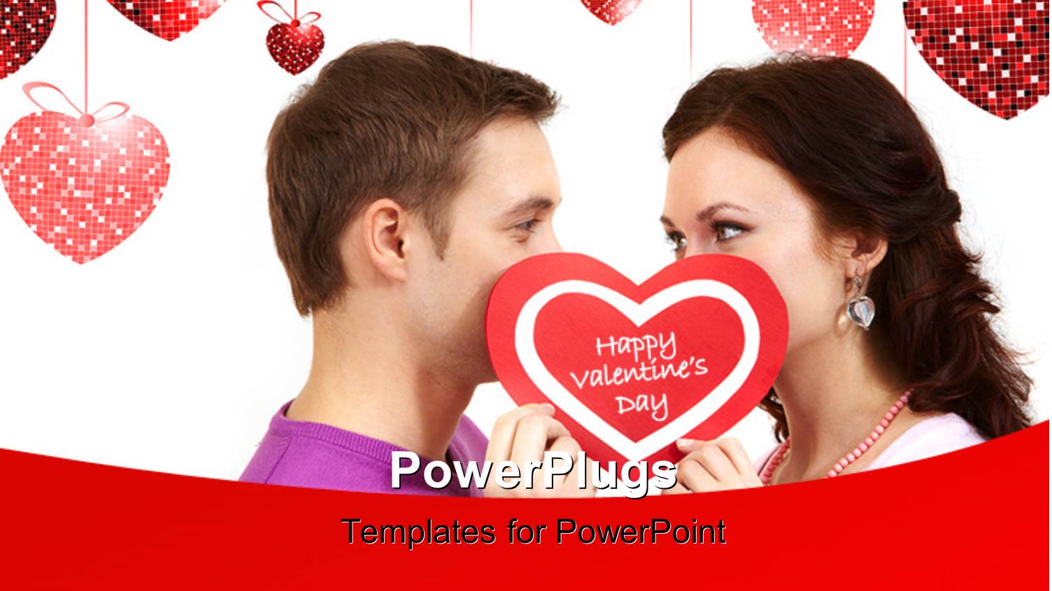 a Couple in Love on a White Colored Background