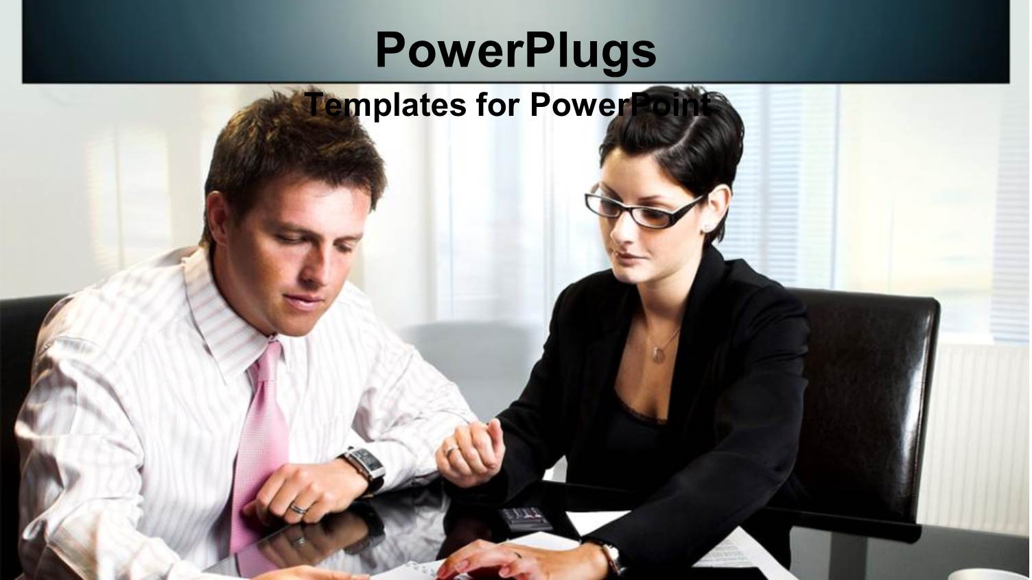 a Couple Working Together in an Office