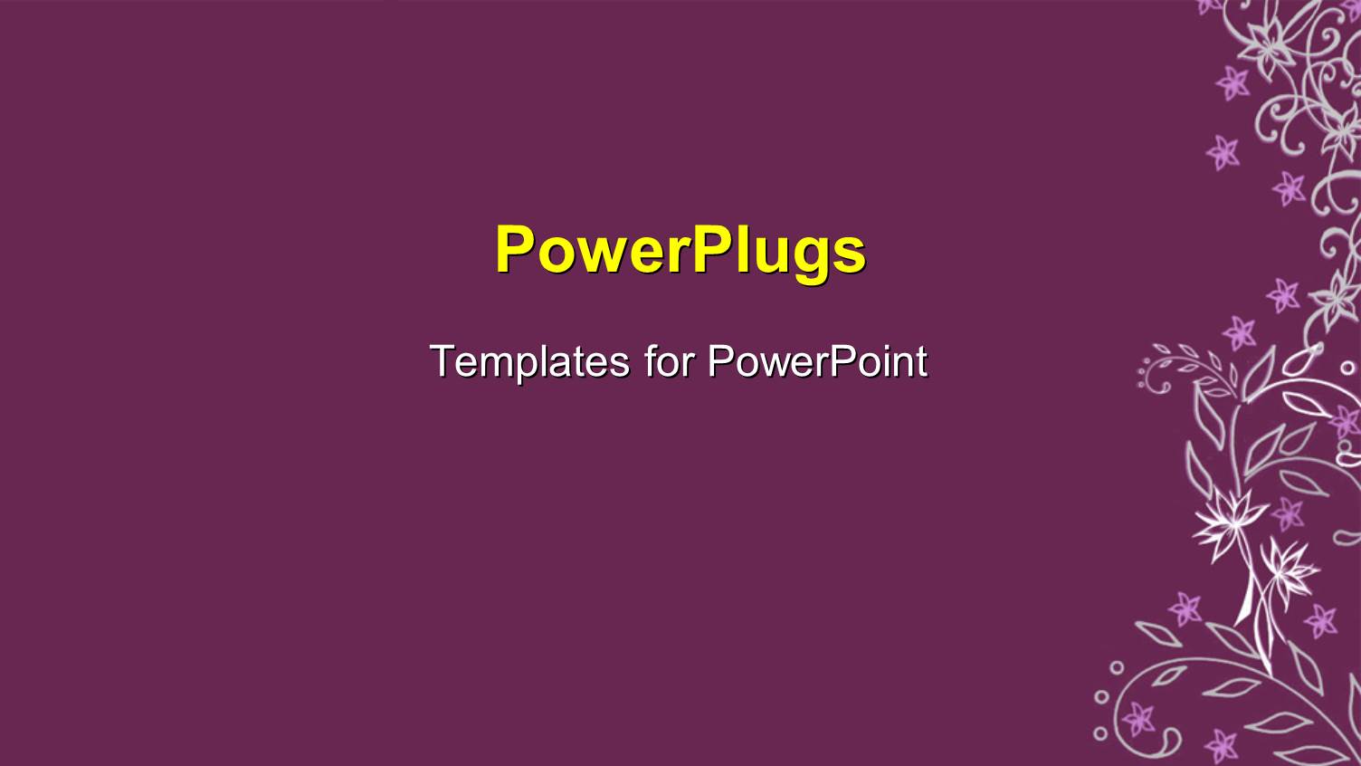 a Plain Purple Colored Background with some Flowery Patterns