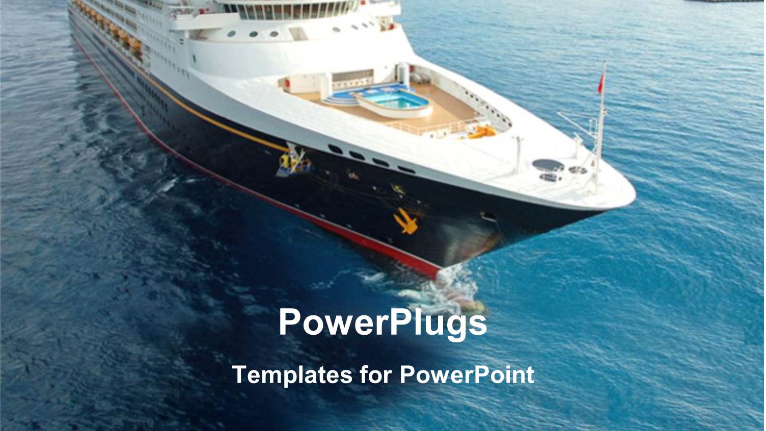 Cruise Sailing in the Blue Sea