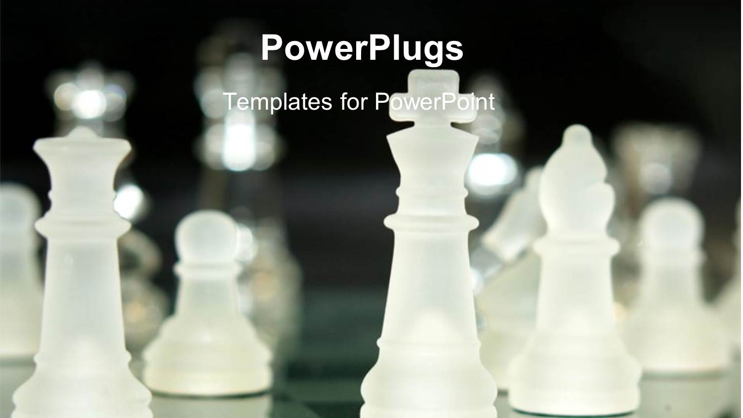 Crystal Chess Pieces on Board, Chess Set