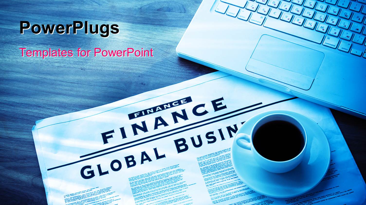 a Cup of Coffee Being Placed Over a Finance Newspaper