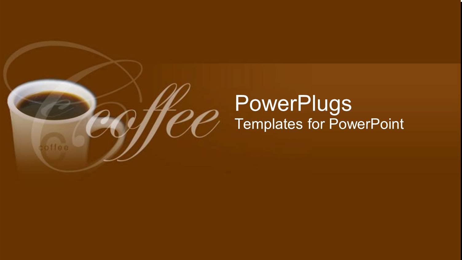 a Cup of Coffee with Brown Background and Place for Text