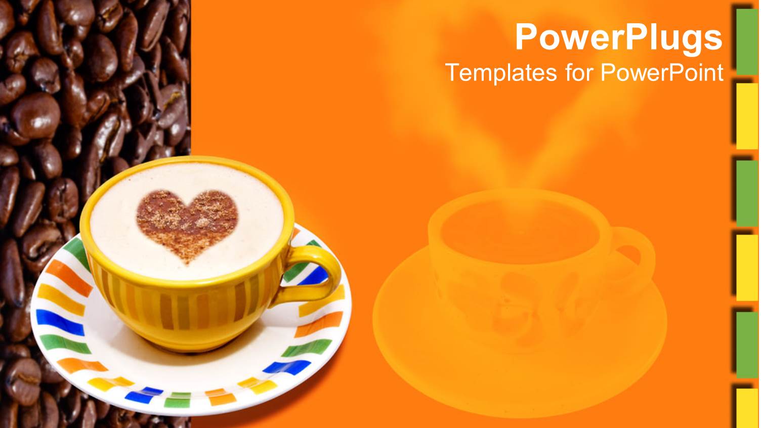 a Cup of Coffee with Coffee Beans in the Background