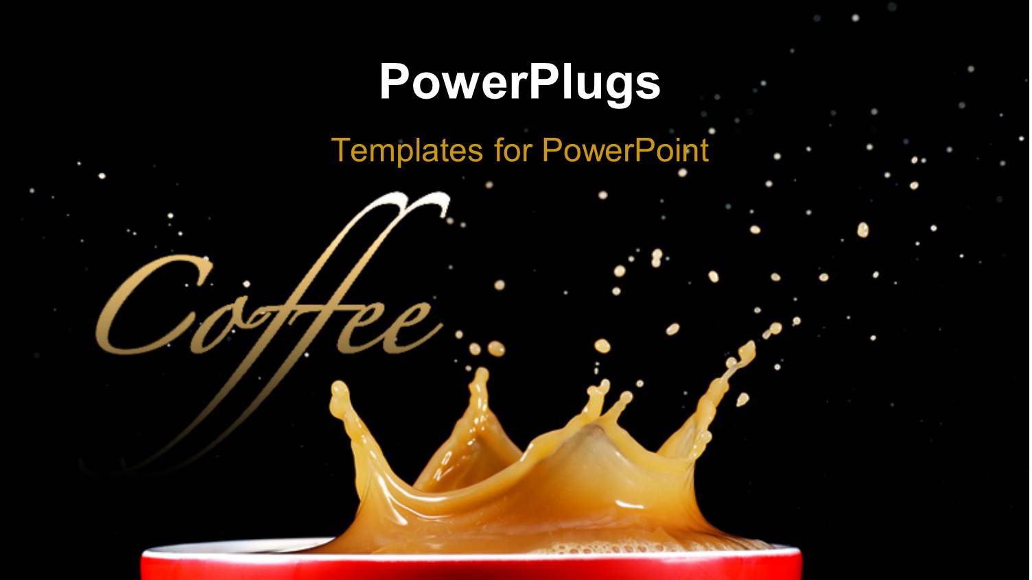 a Cup of Coffee with a Splash and Blackish Background