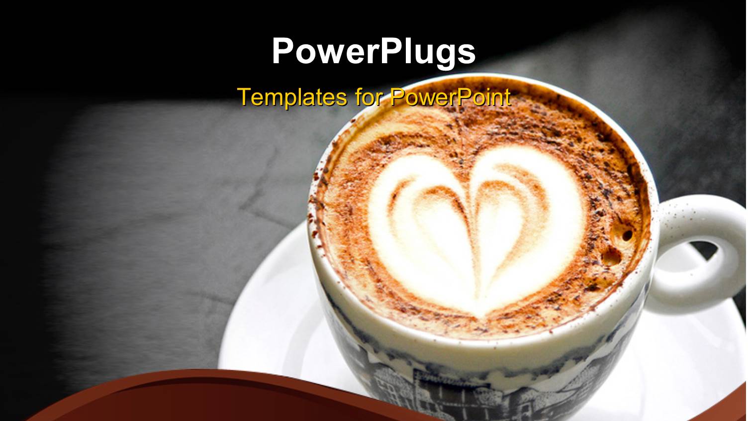 a Cup of Creamy Coffee with Grayish Background and Place for Text